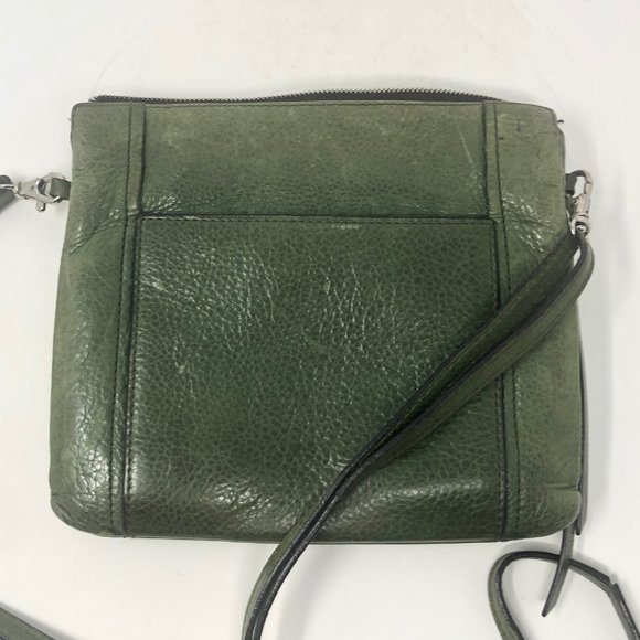 GIANNI CONTI Green Leather Crossbody Handbag - Picture 8 of 13
